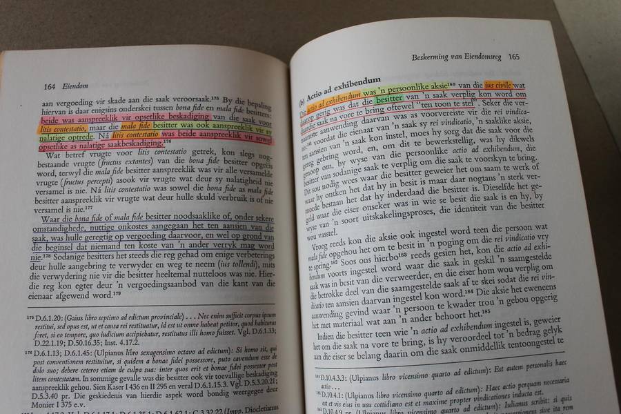 GESKIEDENIS EN BEGINSELS VAN DIE ROMEINSE PRIVAATREG  deur D. H. van Zyl