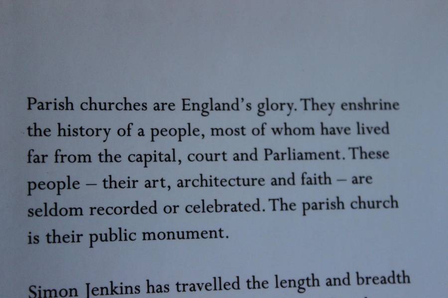 ENGLAND'S THOUSAND BEST CHURCHES  by Simon Jenkins