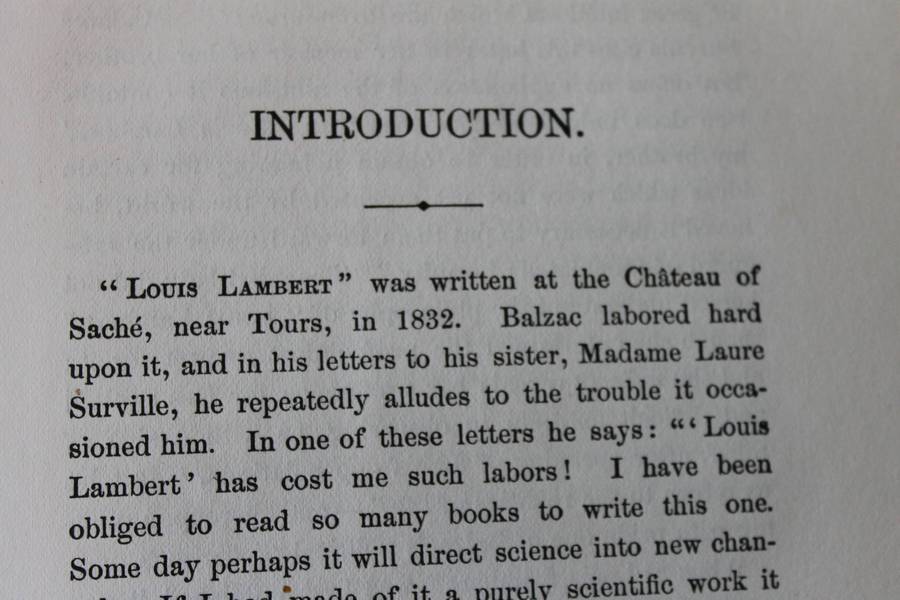 PHILOSOPHICAL STUDIES:LA COMEDIE HUMAINE OF HONORE DE BALZAC Translated: Katharine Prescott Wormeley