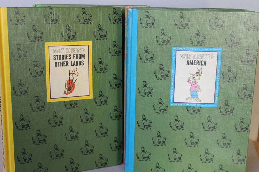 THE WONDERFUL WORLDS OF WALT DISNEY  4-Volume Set  Hardcovers in slipcase