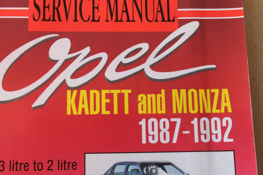 DIY SERVICE MANUAL: OPEL KADETT AND MONZA 1987 - 1992  by Erwin von Kloeg