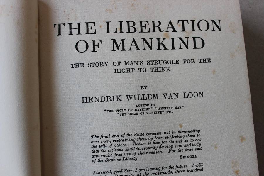 THE LIBERATION OF MANKIND by Hendrik Willem van Loon (Man's struggle for the right to think)