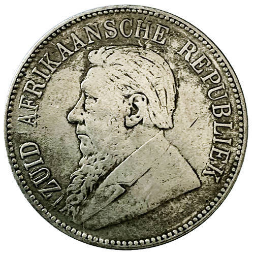 LATE ENTRY 1892 ZAR 5 shillings filler coin