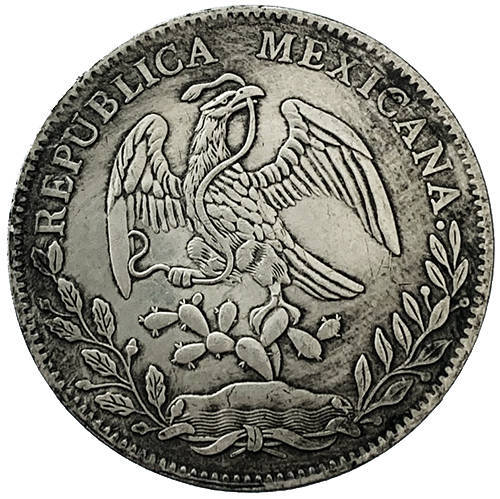 1882 Mexico 8 Reales filler coin NOT silver