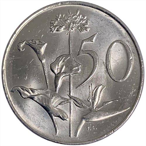 1989 South Africa 50c EF