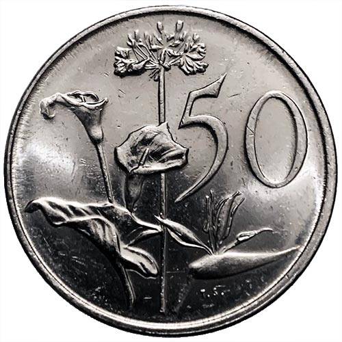 1989 South Africa 50c AU
