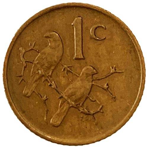 1973 South Africa 1c bronze