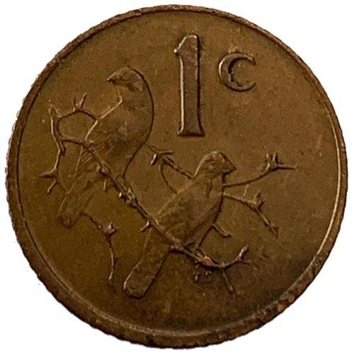 1976 South Africa Jacobus Johannes Fouche 1c bronze