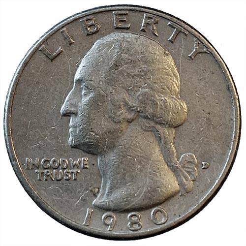 1980 USA Quarter dollar Fine