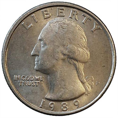 1989 USA Washington Quarter Dollar