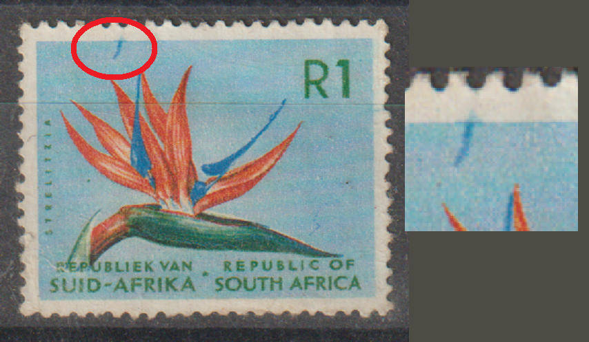 South Africa ERROR Stamp (Extra Line Error)