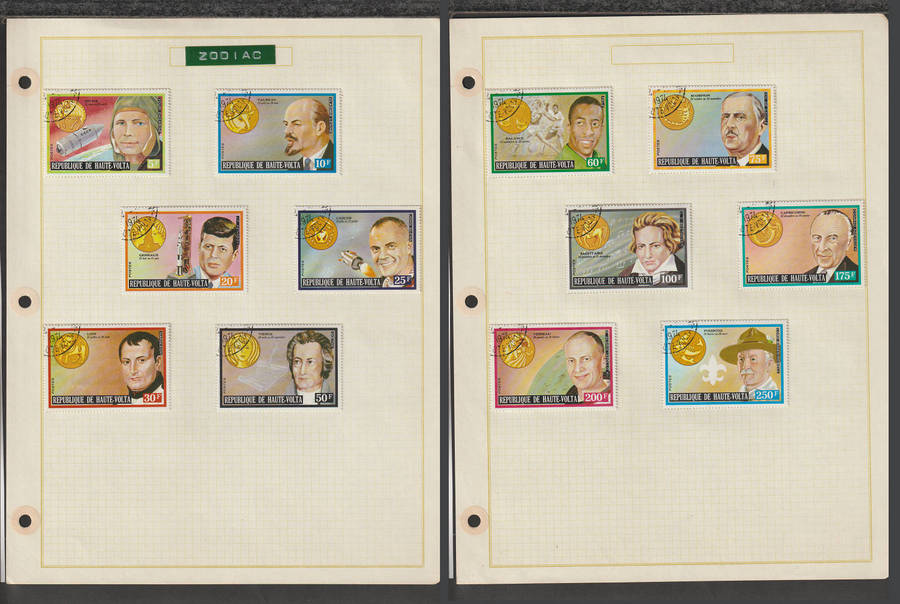 Upper Volta Set of Personalities and their Zodiac Signs 1973