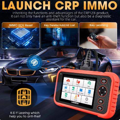 LAUNCH CRP IMMO Key Immobilizer & Diagnostic Scanner Latest 2024 Version