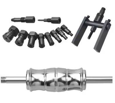 12pcs Motorcycle Blind Inner Bearing Puller Kit Slide Hammer Pilot Insert Internal Bear Removal Tool