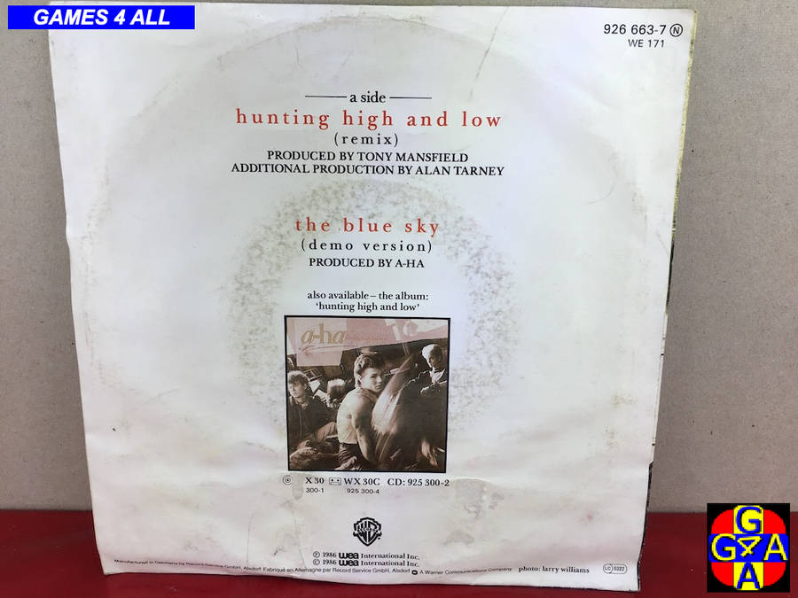 a-ha - hunting high and low (remix) 929 663-7