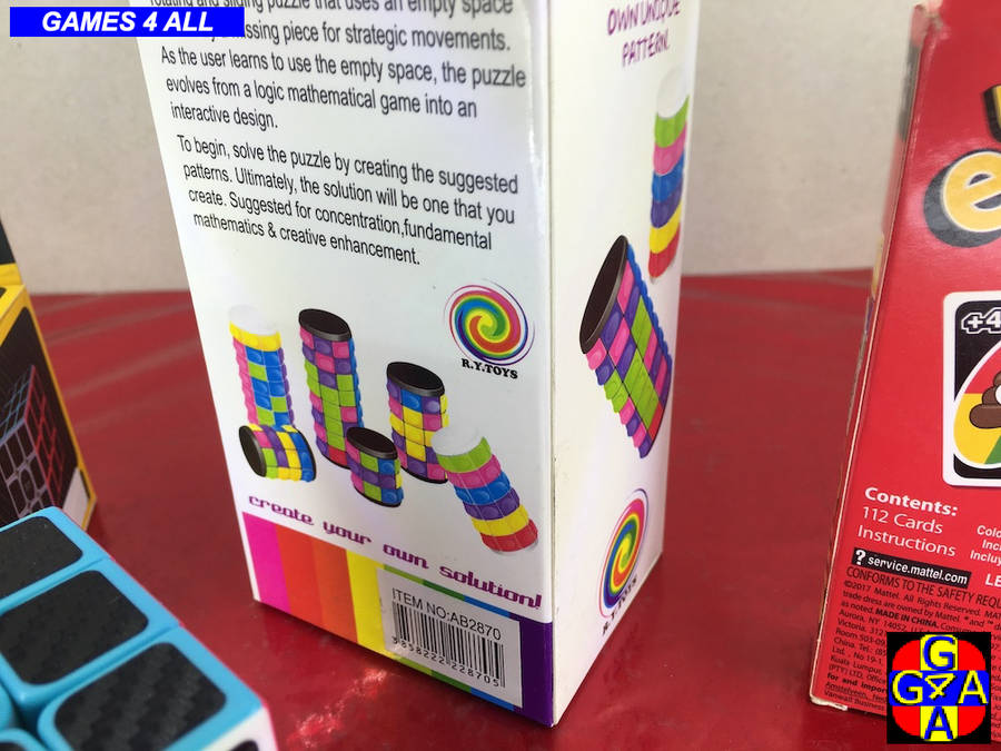 2 Puzzle Toys + Uno Card GAME - ALL NEW!!! - ONE BID FOR ALL