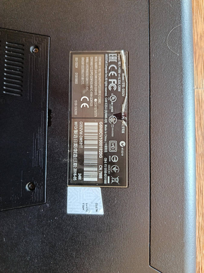 ASUS ROG Laptop (Not working)