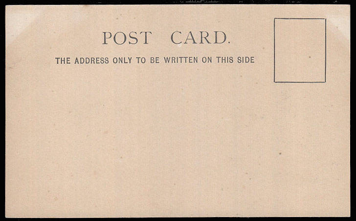 PRE 1900 UNION CASTLE LINE THE VERY RARE COURT SIZE POSTCARD WITH BLACKISH VIGNETTE UNUSED.