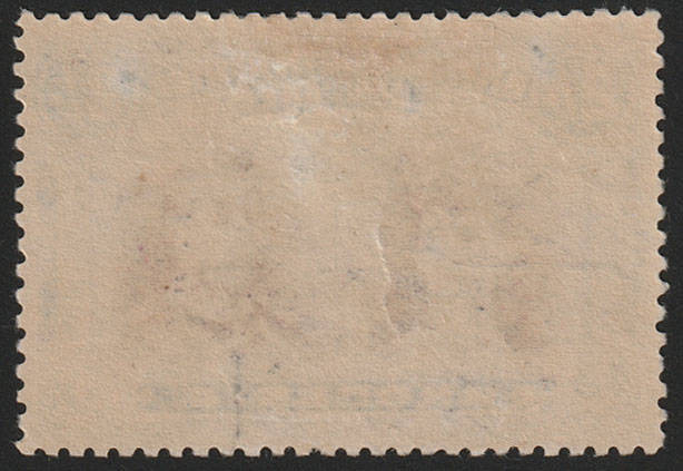 BSAC 1910 DOUBLE HEADS 2s BLACK AND ULTRAMARINE WITH GASH IN EAR VARIETY FINE MINT. SACC 153 VAR