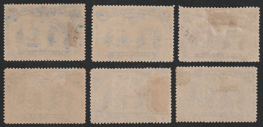 RHODESIA 1910 DOUBLE HEADS, 2½d SELECTION OF SHADES INCL PERF 15 AND 13½ MOSTLY LMM