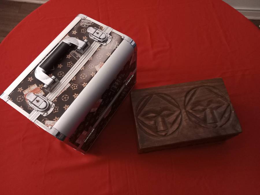 Makeup cosmetics case & Handmade  wood Jewelry box