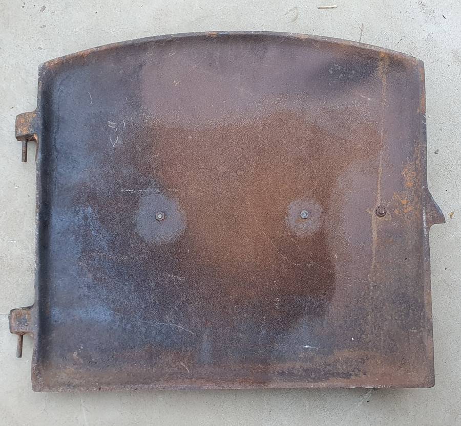 Vintage cast iron UNION 73S oven door as per photo