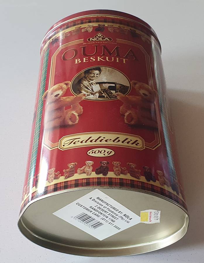 OUMA rusks tin as per photo