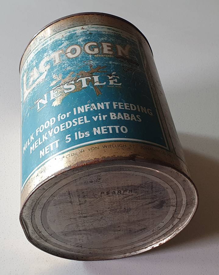 NESTLE LACTOGEN 5 lbs tin with no lid - as per photos