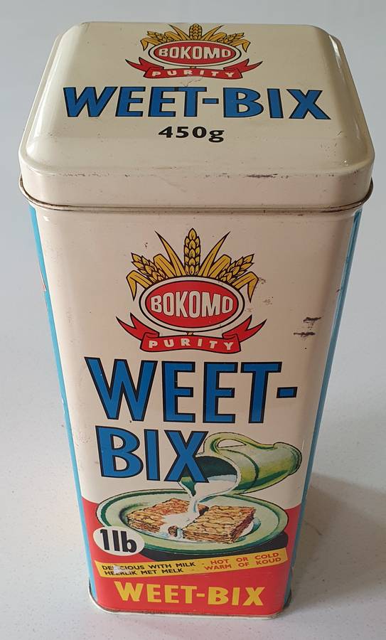 Bokomo weet-bix tin as per photos