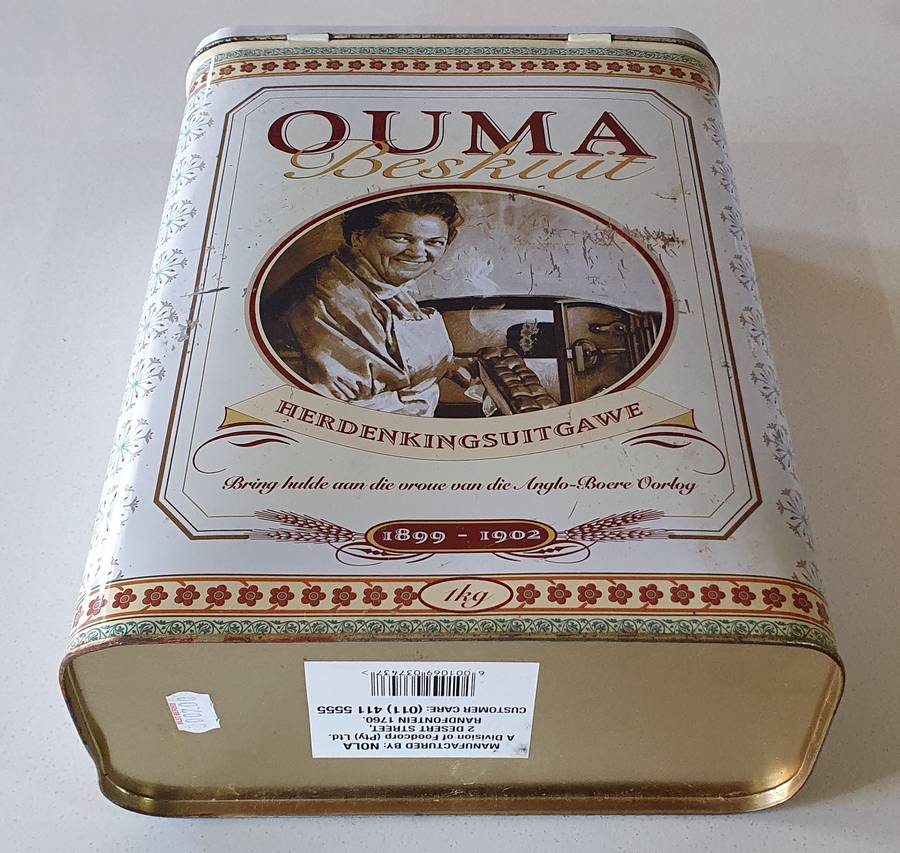 OUMA RUSKS tin as per photos