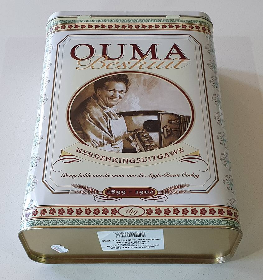 OUMA RUSKS tin as per photos