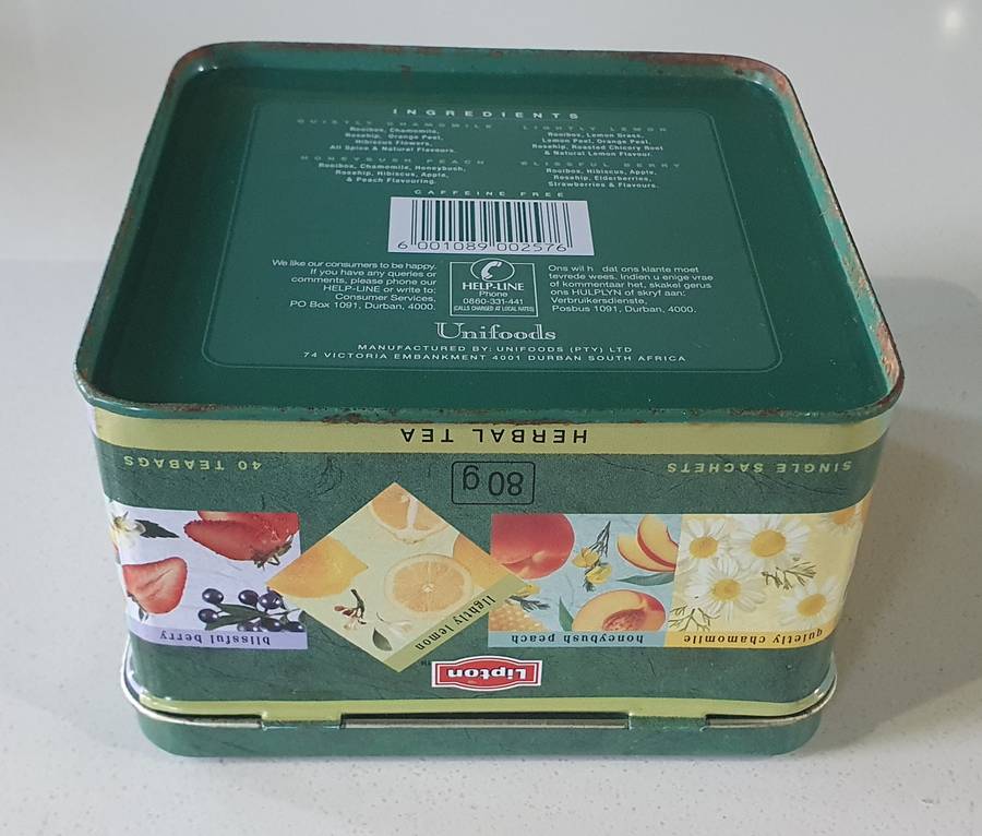 LIPTON TEA tin as per photos