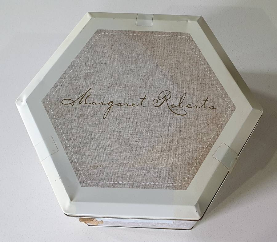 MARGARET ROBERTS tin as per photos