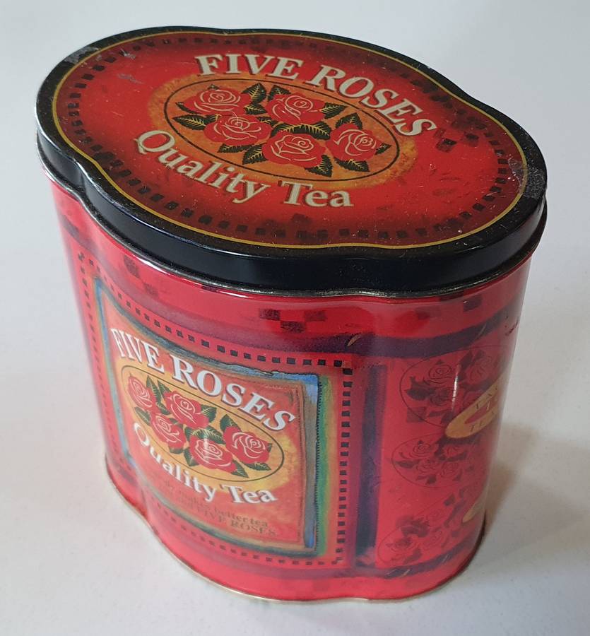 FIVE ROSES tea tin as per photos