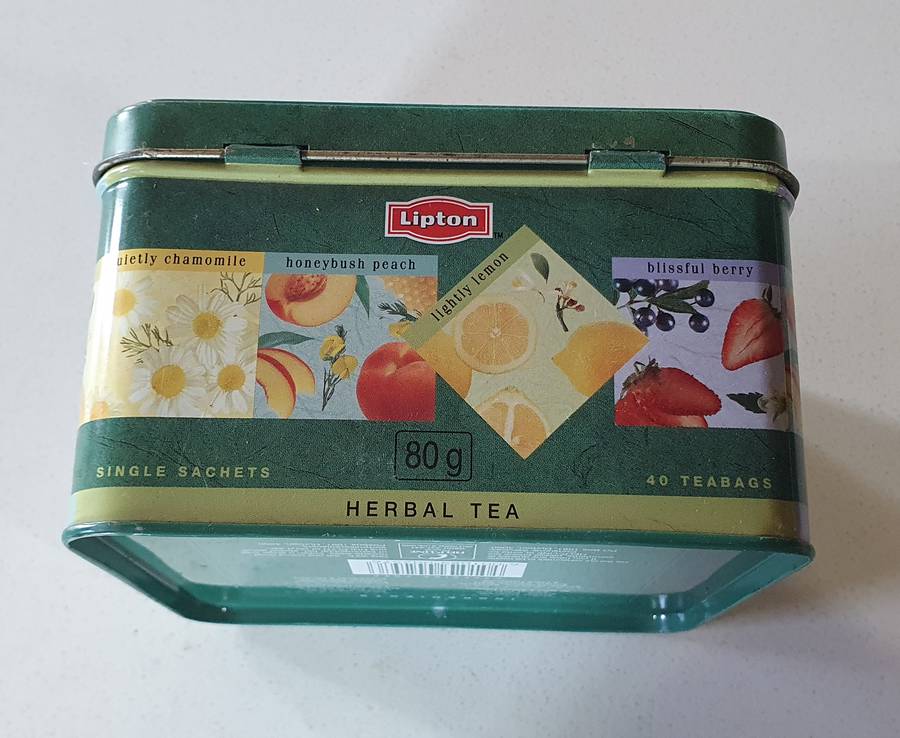 LIPTON TEA tin as per photo.