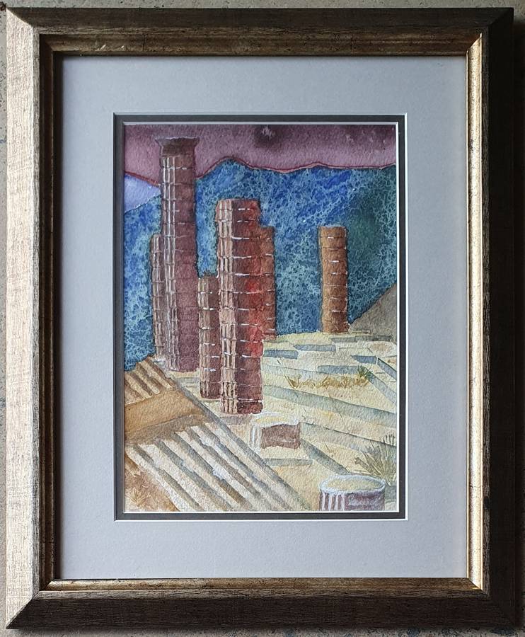 Original LOUISE CILLIERS watercolour painting as per photos