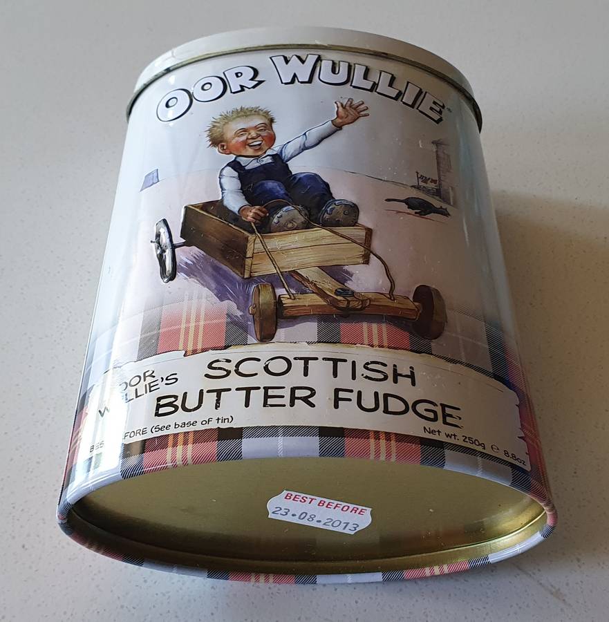 OOR WULLIE scottish butter fudge tin as per photos