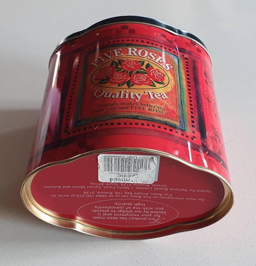 FIVE ROSES tea tin as per photos
