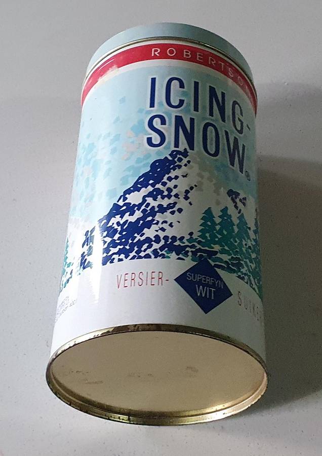 ROBERTSONS - ICING SNOW tin as per photos