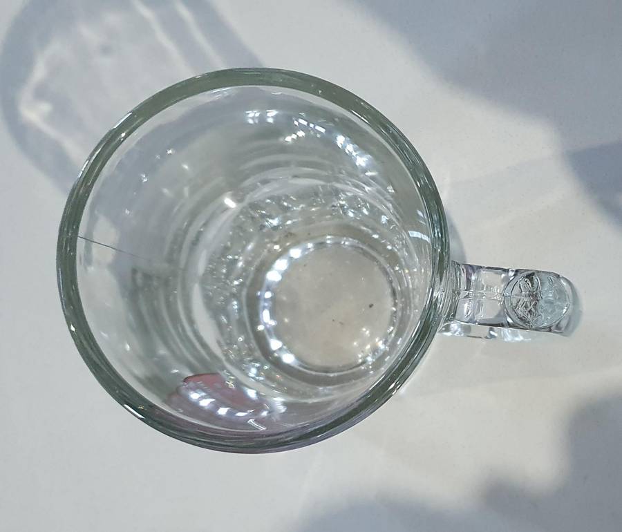 1 Liter glass BEER MUG as per photos