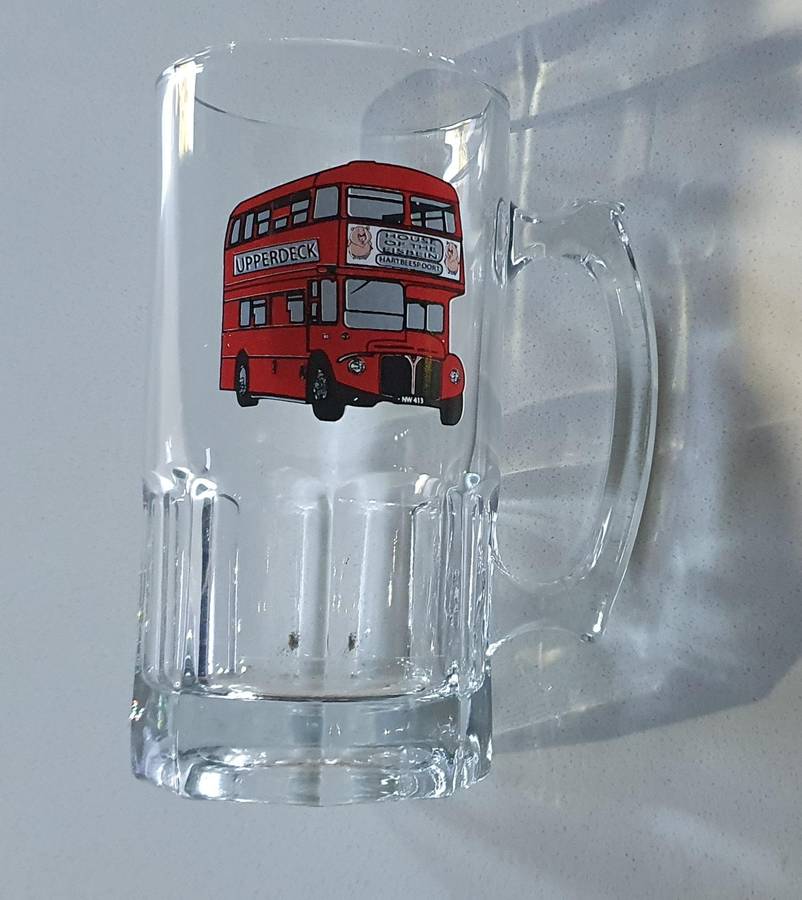 1 Liter glass BEER MUG as per photos