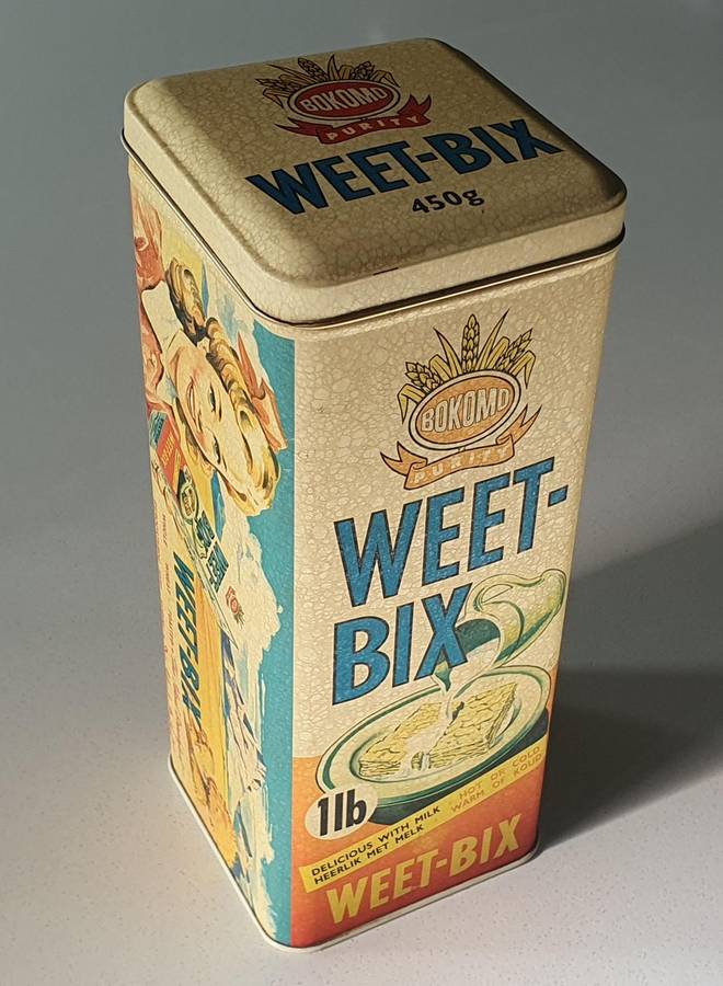 BOKOMO WEETBIX tin as per photo