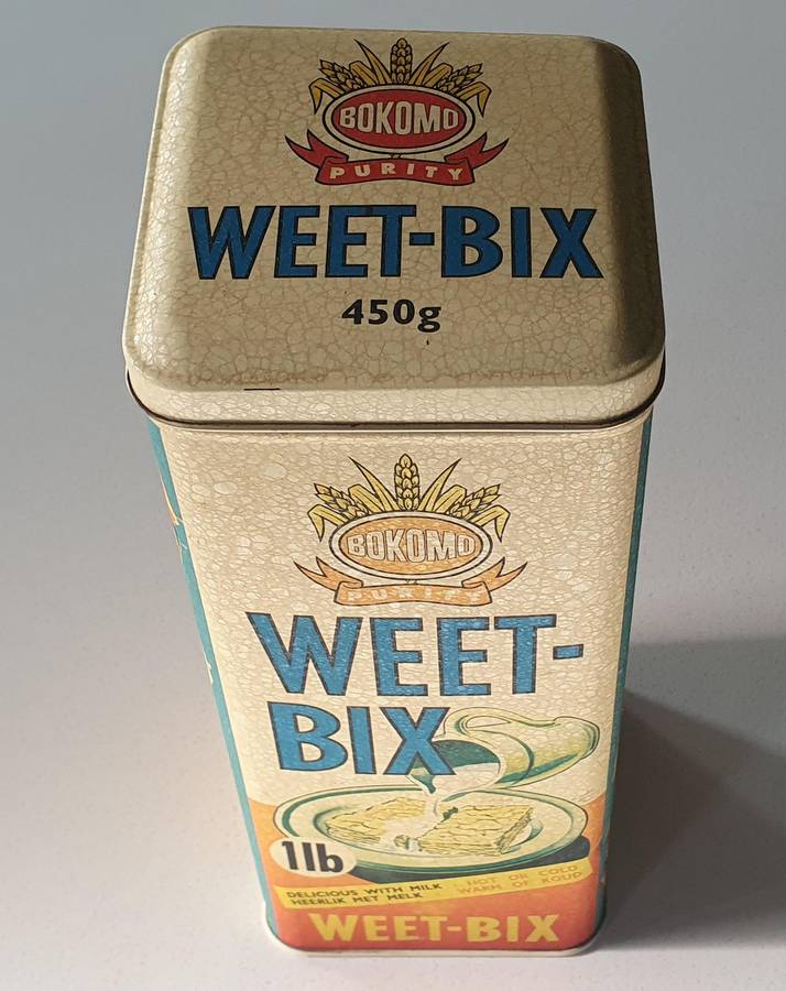 BOKOMO WEETBIX tin as per photo