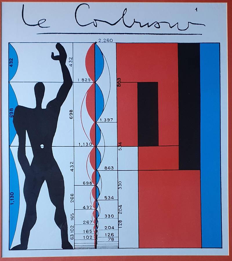 Vintage framed poster LE CORBUSIER