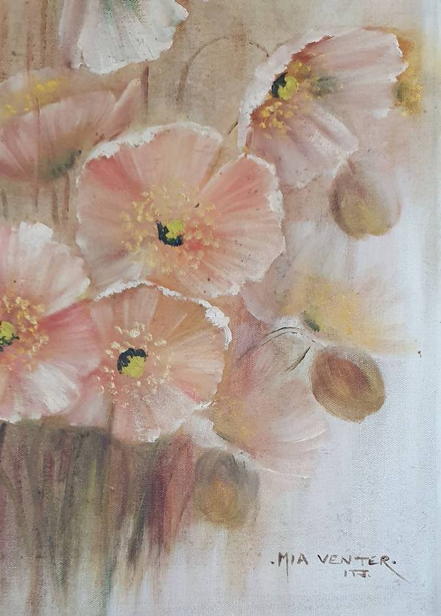 Original oil painting by MIA VENTER as per photo