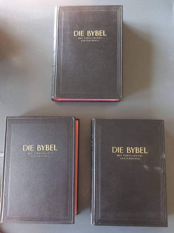 Die Bybel met Verklarende aantekeninge - drie volledige dele - 1958-59