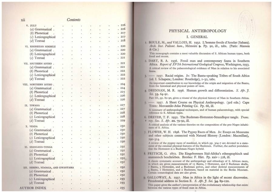 Selected Bibliography of Southern African Native Life and Problems ( I. Shapera)