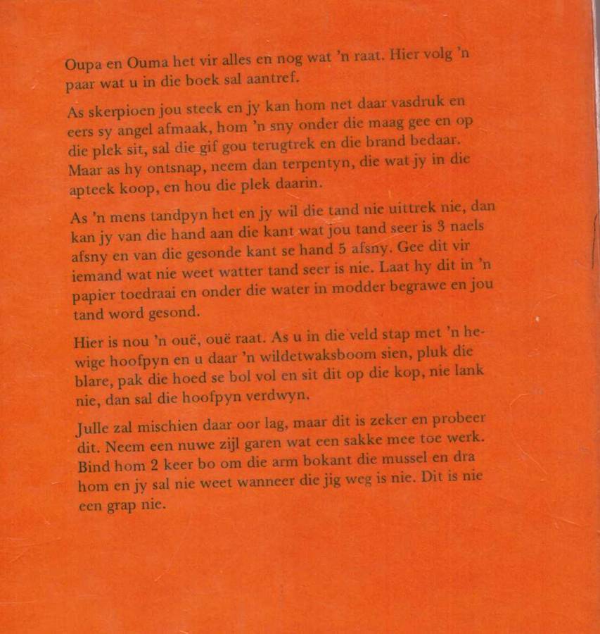 Oupa en Ouma se Boererate