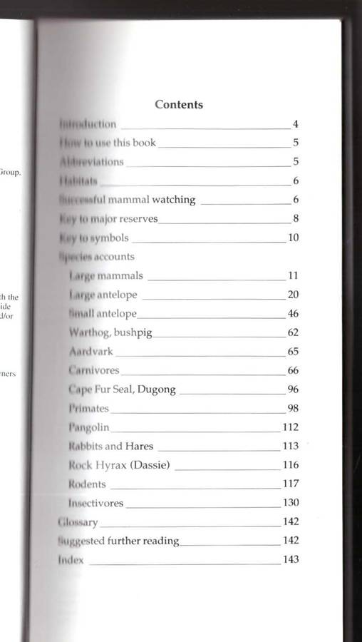 Mammals of Southern, Central and East Africa