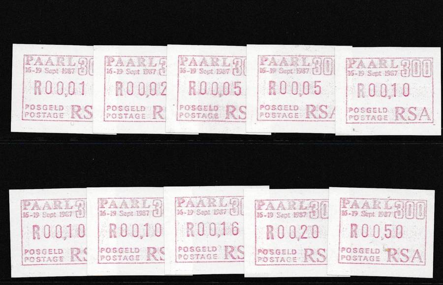 South Africa 1980s  Framas lot mint, used and covers, very fine